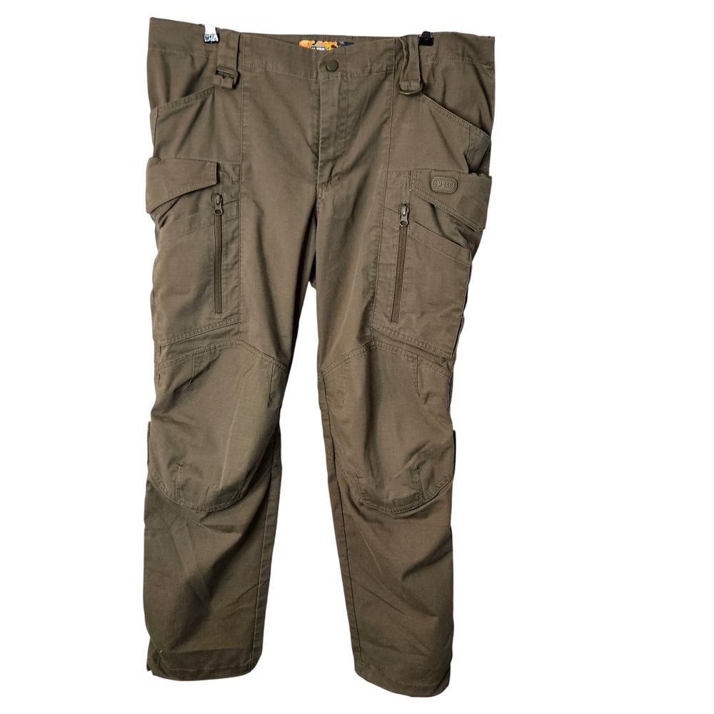 M-Tac Mens Tactical Cargo Pants Olive Green Ripstop Multi-Pocket 38x28 Combat